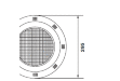Прожектор накладной (8 Вт/12 В) LEDP - 100 Emaux - ledp-shema
