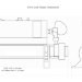 Электронагреватель титановый 6 - 18 кВт 380 В (с датчиком потока) Flow Line Titan/Steel ELECRO - EH-razmery
