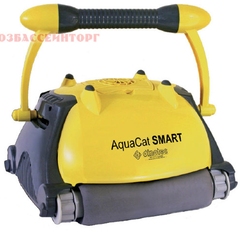 Подводный робот-очиститель AquaCat Smart Easy Dinotec Электронный робот-пылесос для подводной уборки дна и стен бассейна площадью до 100 м2 AquaCat Smart Easy Dinotec. 