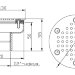 Плато аэромассажное из нержавеющей стали д. 120 мм XenoZone - plato-120-shema