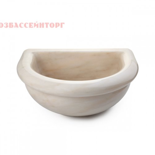 Курна из мрамора для хаммама КМ08 Talc Курна - чаша из мрамора для омовения в турецкой бане (хаммаме). Размеры 520 х 420 х 200 мм.