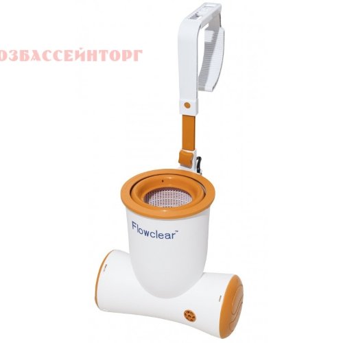 Фильтровальная навесная установка "Flowclear" (2,6 / 4 м3/час) Bestway Навесная фильтровальная установка картриджного типа с мусороуловителем  Bestway 58462/58469 для бассейнов объемом от 1,1 до 32 м3.
