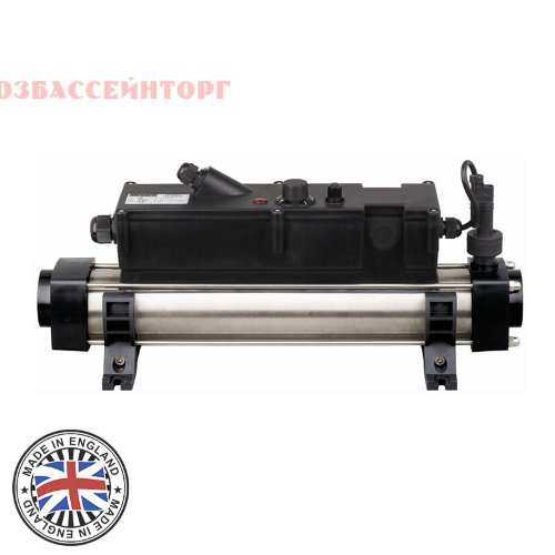 Электронагреватель титановый 6 - 18 кВт 380 В (с датчиком потока) Flow Line Titan/Titan ELECRO Титановый электронагреватель для плавательного бассейна изготовлен из высококачественных материалов на заводе Elecro в графстве Хартфордшир (Hertfordshire), Англия. В электрических нагревателях Elecro используются уникальные спиралевидные тэны, которые создают воронкообразную траекторию потока воды. ТЭНы и проточная часть изготовлены из титана.