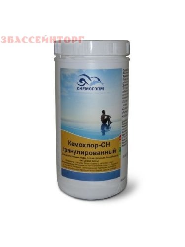 Кемохлор CH (гипохлорит кальция в гранулах) 1 / 5 / 10 / 45 кг Chemoform Быстро растворимые гранулы гипохлорита кальция для быстрой дезинфекции воды Кемохлор CH Chemoform предназначены для борьбы с бактериями, вирусами, грибками.