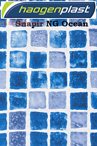 Пленка ПВХ Snapir NG Ocean (мозаика) Haogenplast ПВХ покрытие Haogenplast является универсальным материалом для отделки бассейна и представляет собой покрытую акрилом многослойную мембрану, армированную сеткой из полиэстера. Это прочный и износостойкий материал. Пленка для бассейна является не только отделочным материалом, но и одновременно, гидроизоляцией. Цена указана за 1 м2. 