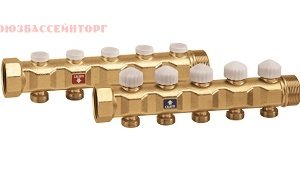 Пара распределительных коллекторов 1 1/4″ CALEFFI 