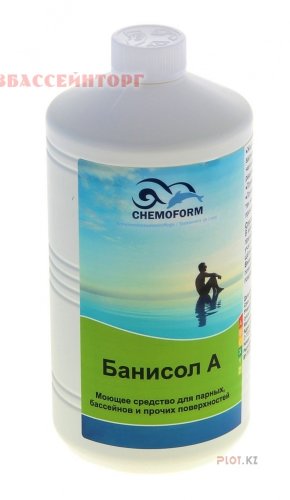 Препарат Чистая парная (Банисол А) Chemoform Чистая парная (Банисол А) - предназначен для чистки
облицовочной плитки, пластика, скамеек в парных, бассейнах и быту.