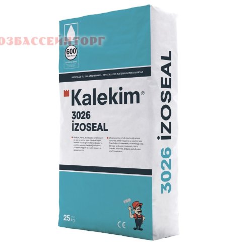 Кристаллический гидроизоляционный состав Izoseal 3026 Kalekim Смесь Kalekim Izoseal 3026 - однокомпонентный гидроизоляционный материал с особой формулой. Представляет собой смесь цементных наполнителей, органических и неорганических добавок.