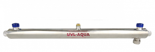 Установка по обеззараживанию воды (17 м3/ч) UVL-Aqua 245 Установка обеззараживания воды ультрафиолетом UVL-Aqua 245 представляет собой современную ультрафиолетовую безозоновую лампу, находящуюся в корпусе из нержавеющей стали, имеющего форму цилиндра с впускным и выпускным патрубками. Лампа помещена в герметичную кварцевую колбу, которая предотвращает контакт с водой и обеспечивает электробезопасность прибора. Рабочее положение установки – вертикальное или горизонтальное.