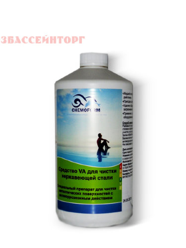 Средство для ухода за изделиями из нержавеющей стали VA Chemoform Средство ВА - предназначен для чистки и ухода за изделиями из нержавеющей и хромированной стали.