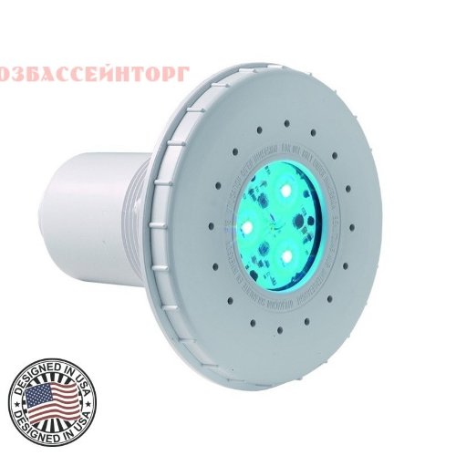 Прожектор светодиодный LEDS Mini RGB 15 Вт Hayward Светодиодный мини-прожектор LEDs Mini Hayward 15 Вт RGB свечения предназначен для подводного освещения бассейнов и SPA.