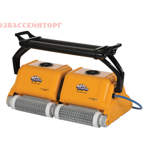 Робот-пылесос для бассейна DOLPHIN 2X2 Pro Gyro Maytronics DOLPHIN 2х2 Pro Gyro разработан для больших общественных и олимпийских бассейнов длиной до 50 метров. Чистит дно бассейна, стены и ватерлинию