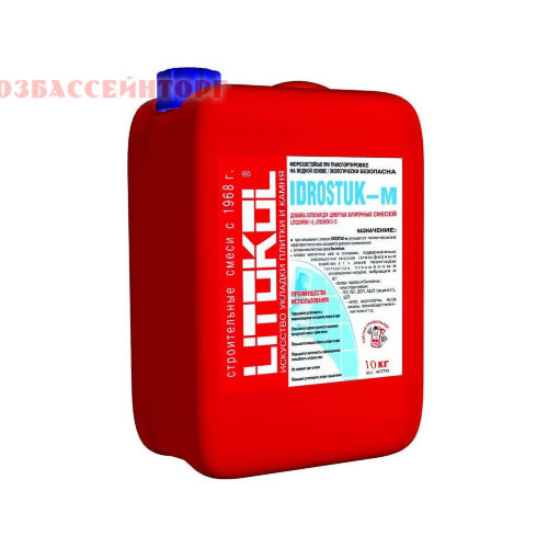 Добавка к затирке латексная Idrostuk-M LITOKOL При помощи латексной добавки IDROSTUK-М улучшаются технические характеристики затирки, расширяется диапазон ее применения. IDROSTUK-M значительно увеличивает адгезию затирочной смеси к краям плитки, не изменяет цвет затирки.