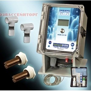 Ионизатор (для бассейнов объемом до 560 м3) CS-150 Clear Water Tech Ионизатор Clear Water CS-150 - ионизатор для общественных бассейнов объемом до 560 м3. 