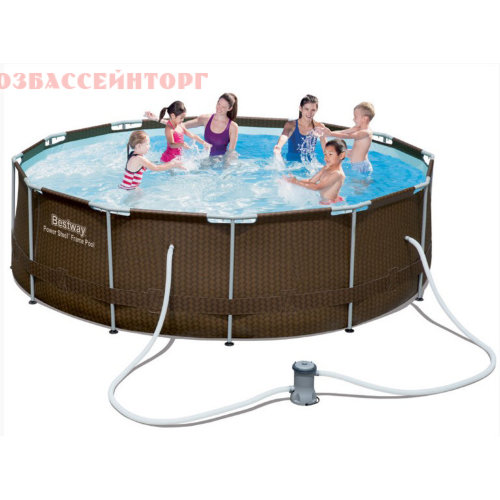 Бассейн каркасный круглый 366 x 100 Ротанг Bestway (56594) Каркасный бассейн Bestway станет отличным дополнением к отдыху на природе. Иметь возможность искупаться в любой момент, находясь на даче – о такой возможности мечтают многие. 