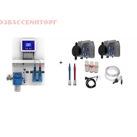 Дозирующая станция с соленоидными насосами (Ph, Redox, для бассейна до 400 м3) FWT Дозирующая станция с соленоидными насосами (Ph, Redox. До 400 м3) FWT