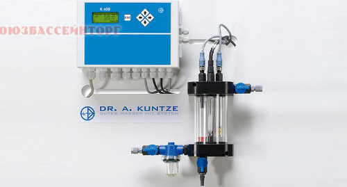 Автоматическая станция обработки Cl / рH / Rx / T Krypton К ОЕМ KUNTZE INSTRUMENTS Автоматическая станция Krypton K OEM Cl/Pн/Rx/T с выносными перистальтическими насосами высокой производительности (для общественных бассейнов).