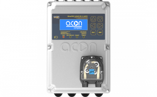 Установка безхлорной дезинфекции SilverPRO LIGHT-Auto 5.1 Acon Установка безхлорной дезинфекции, воды в бассейне ионами серебра и меди.
Для  плавательных  бассейнов и купелей  объемом до 50м3.