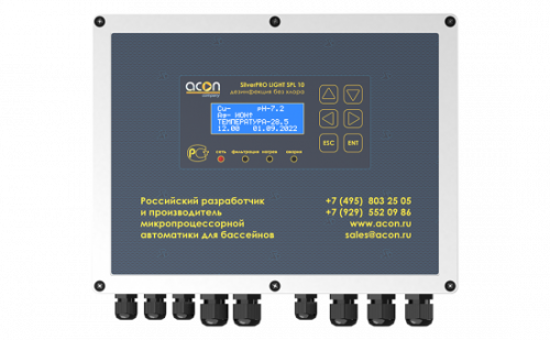Комплексная система безхлорной дезинфекции SilverPRO LIGHT 10.1 Acon Комплексная система безхлорной дезинфекции, воды в бассейне ионами серебра и меди.
Для  частных плавательных  бассейнов и купелей  объемом до 200м3.